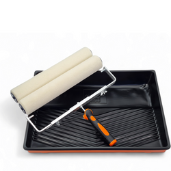 - ZESTAW SZEROKI MOTIVE WAŁEK MOHAIR 40cm 4mm 2szt + UCHWYT + KUWETA + WKŁAD 2szt