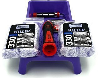 ZESTAW BLUE DOLPHIN WAŁEK SERIA 330 KILLER 10cm 13mm 4szt + UCHWYT ROLLER 10CM + KUWETA