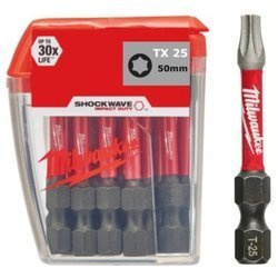 Bit udarowy MILWAUKEE SHOCKWAVE IMPACT DUTY TORX 50mm TX25 10szt