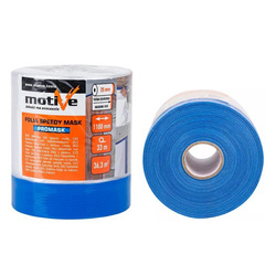 FOLIA MALARSKA Z TAŚMĄ PROMASK 25mm Antychlap 110cm x 33m MOTIVE