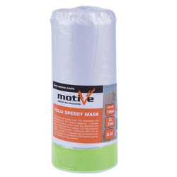 FOLIA MALARSKA Z TAŚMĄ 25mm Antychlap 30cm x 33m MOTIVE