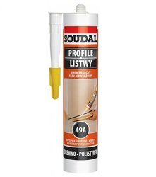 SOUDAL KLEJ MONTAŻOWY PROFILE LISTWY DREWNO 49A