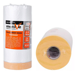 FOLIA MALARSKA Z TAŚMĄ 16mm Antychlap 110cm x 33m MOTIVE