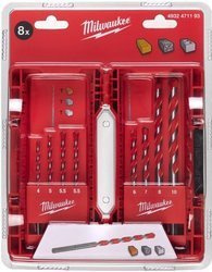 Zestaw wierteł do betonu Premium MILWAUKEE TCT 8szt