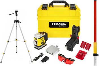 Laser krzyżowy NIVEL SYSTEM CL3R  Czerwony + Statyw + Łata + Darmowa DOSTAWA