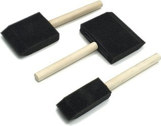 BLUE DOLPHIN PĘDZLE GĄBKOWE 3 SZTUKI