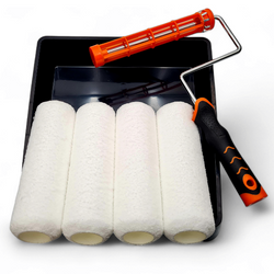 - ZESTAW MOTIVE V-PRO WAŁEK WHITE FIBRA 23cm 14mm 4szt + UCHWYT 23cm + KUWETA