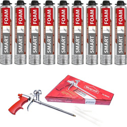 9szt WKRĘT-MET PIANA PISTOLETOWA SMART FOAM 900ml 65L + PISTOLET