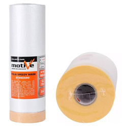 FOLIA MALARSKA Z TAŚMĄ 16mm Antychlap 140cm x 20m MOTIVE