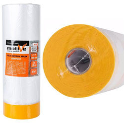 FOLIA MALARSKA Z TAŚMĄ WASHI 30mm Antychlap 300cm x 20m MOTIVE