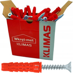 Kołek uniwersalny WKRĘT-MET 5x25 z wkrętem z łbem stożkowym 3,5x35 200szt