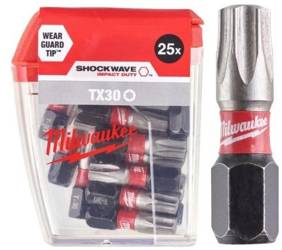 Bit udarowy MILWAUKEE SHOCKWAVE IMPACT DUTY TORX 25mm TX30 25szt
