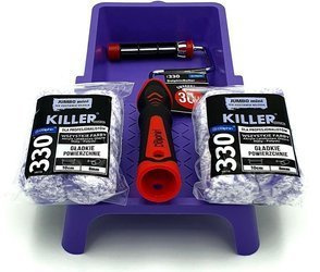 ZESTAW BLUE DOLPHIN WAŁEK SERIA 330 KILLER 10cm 9mm 4szt + UCHWYT ROLLER 10CM + KUWETA