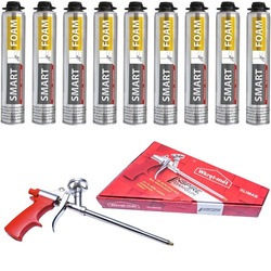 9szt WKRĘT-MET PIANA PISTOLETOWA SMART FOAM 750ml + Pistolet