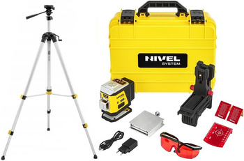 Laser krzyżowy NIVEL SYSTEM CL3R  Czerwony + Statyw + Darmowa DOSTAWA