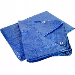 PLANDEKA NIEBIESKA WZMACNIANA OCHRONNA 6m x 8m