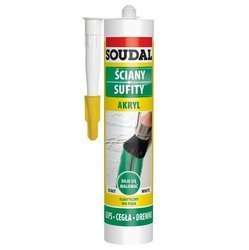 SOUDAL Akryl Uszczelniacz Akrylowy BIAŁY 280ml